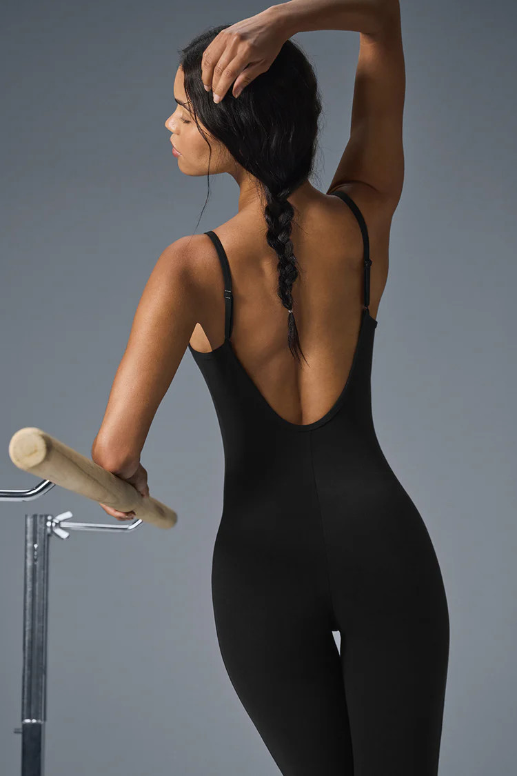 Airbrush One And Done Onesie - Black | Alo Yoga (US)