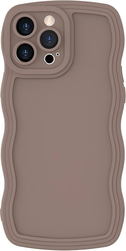Anuck Case for iPhone 15 Pro Max Case Wave, Curly Frame Design for Women Girls, Cute Wavy Solid C... | Amazon (US)