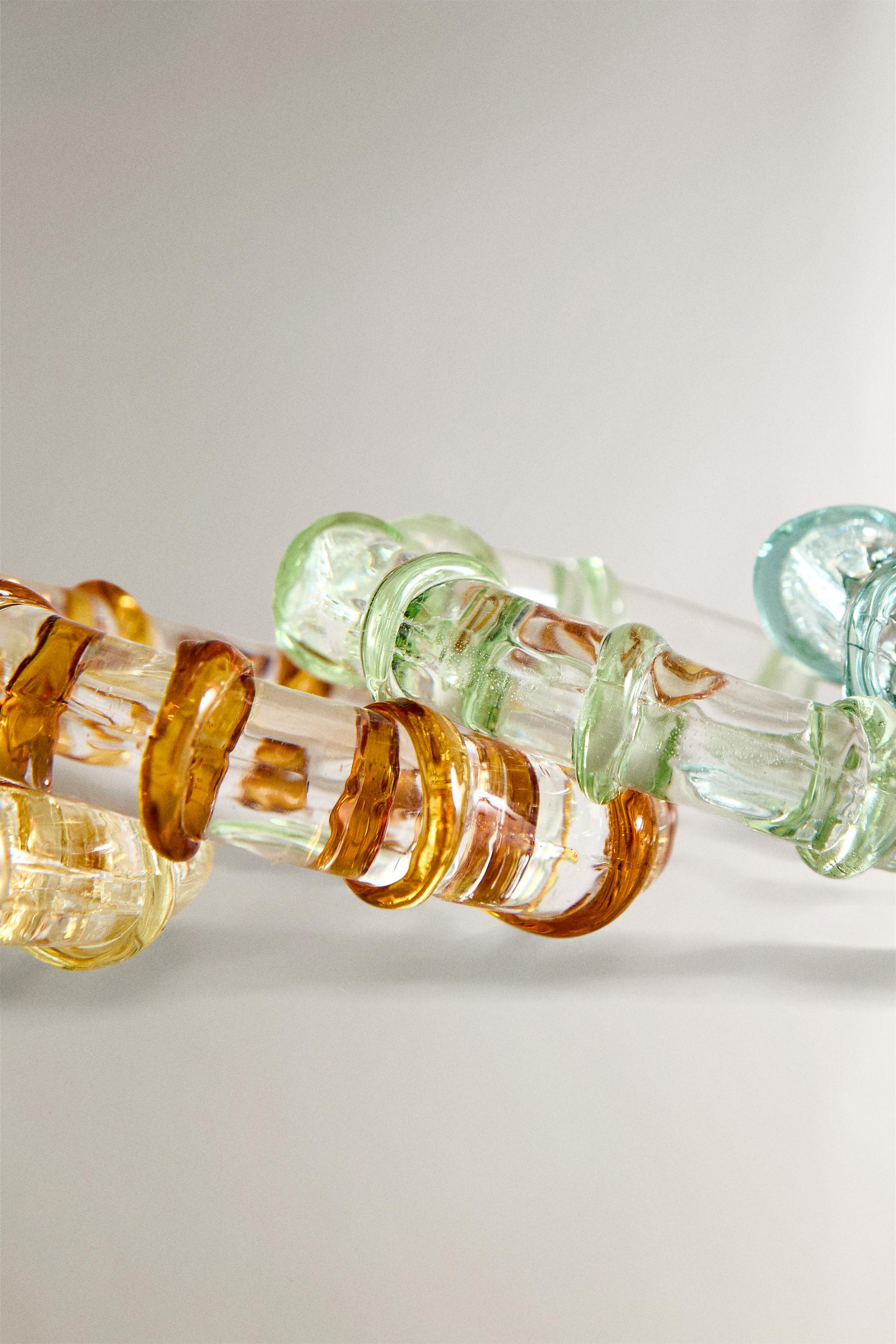SET OF GLASS NAPKIN RINGS (SET OF 6) | Zara US