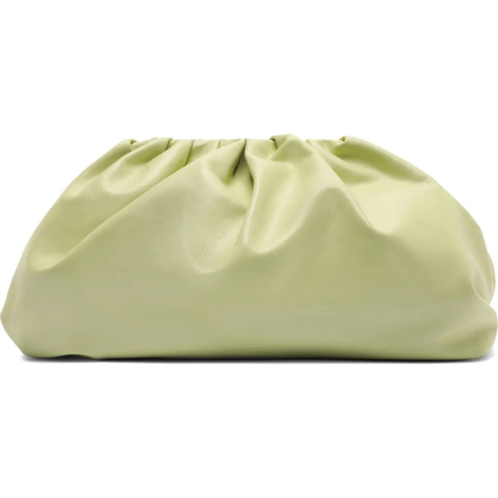 Arezzo Elizabeth Small Leather Clutch in Cotton Mint at Nordstrom | Nordstrom