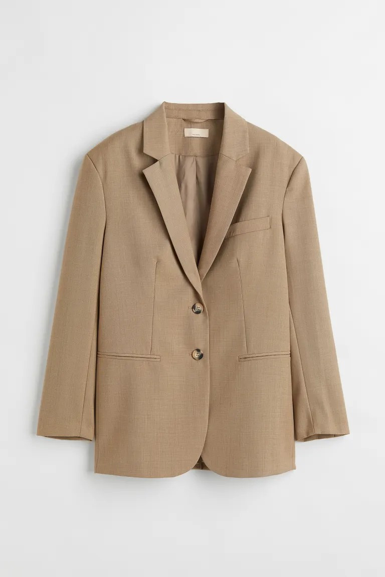 Oversized twill jacket | H&M (UK, MY, IN, SG, PH, TW, HK)