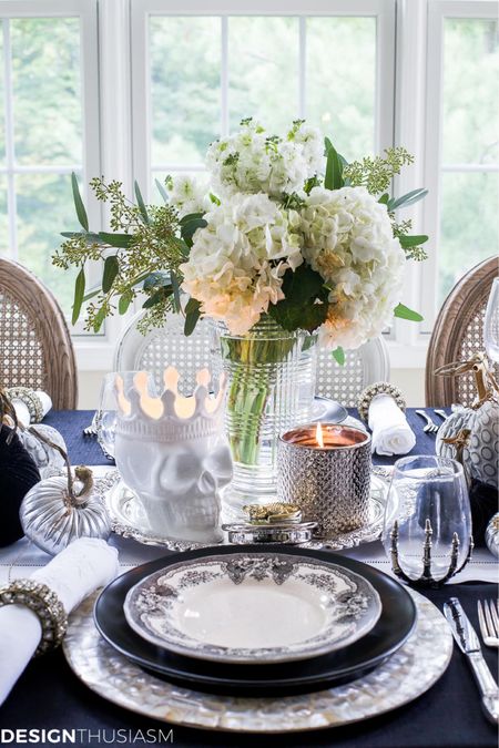 Create an elegant but spooky Halloween table for your guests to celebrate spooky season! 

#LTKHalloween #LTKparties #LTKhome