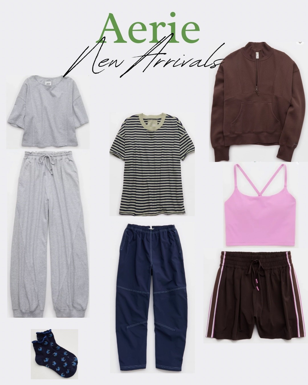 Aerie new arrivals I have my eye on 💙🤎 
#aerie #aeriepicks #newarrivals

#LTKootd #LTKSeasonal #LTKmomlife