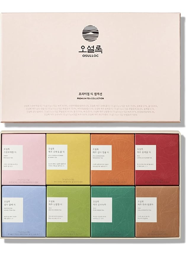 OSULLOC Premium Tea Collection Gift Set, Premium Organic Pure & Blended Tea from Jeju, Tea Bag Se... | Amazon (US)