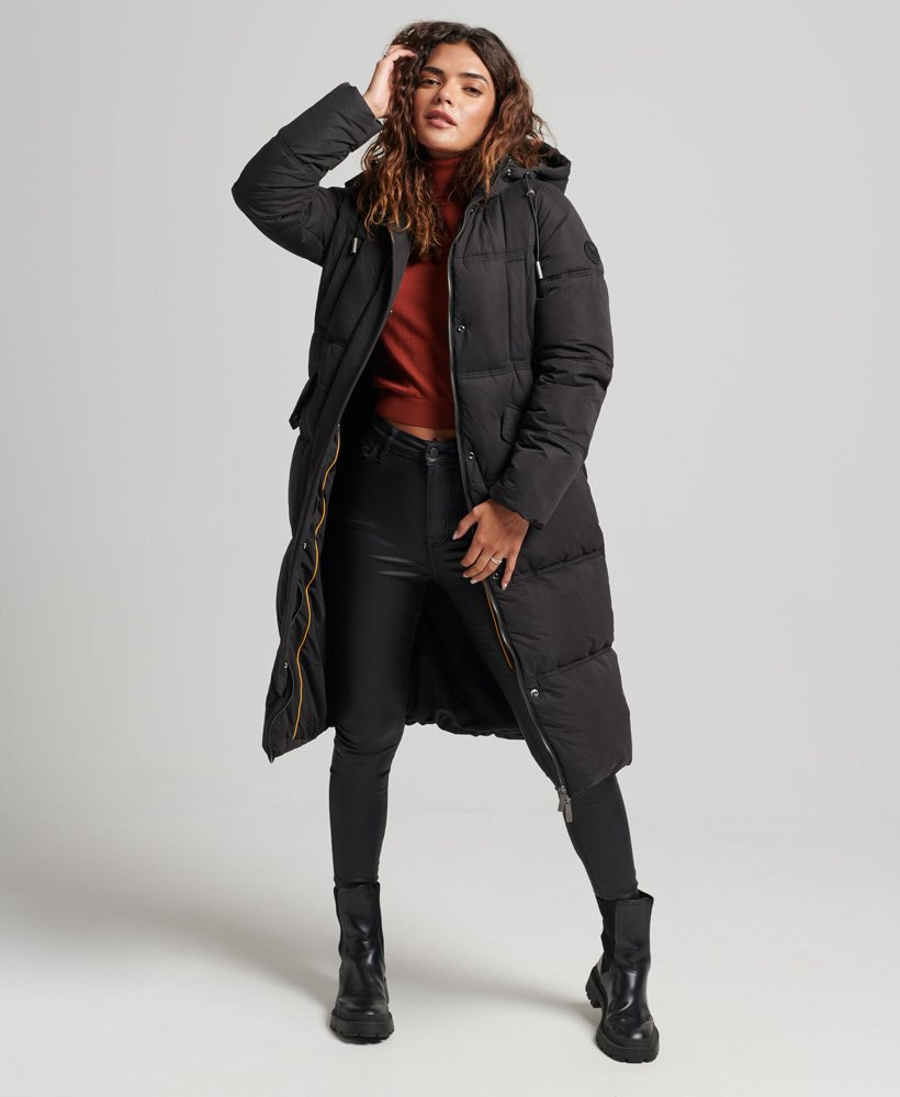 Microfibre Hooded Puffer Coat | Superdry (UK)