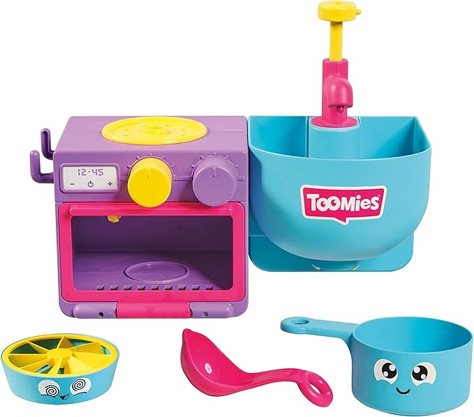 Toomies E73264 Bubble & Bake Bathtime, Bath Toddlers, Kitchen Themed Bubble Making Toy, 2 in 1 Se... | Amazon (US)