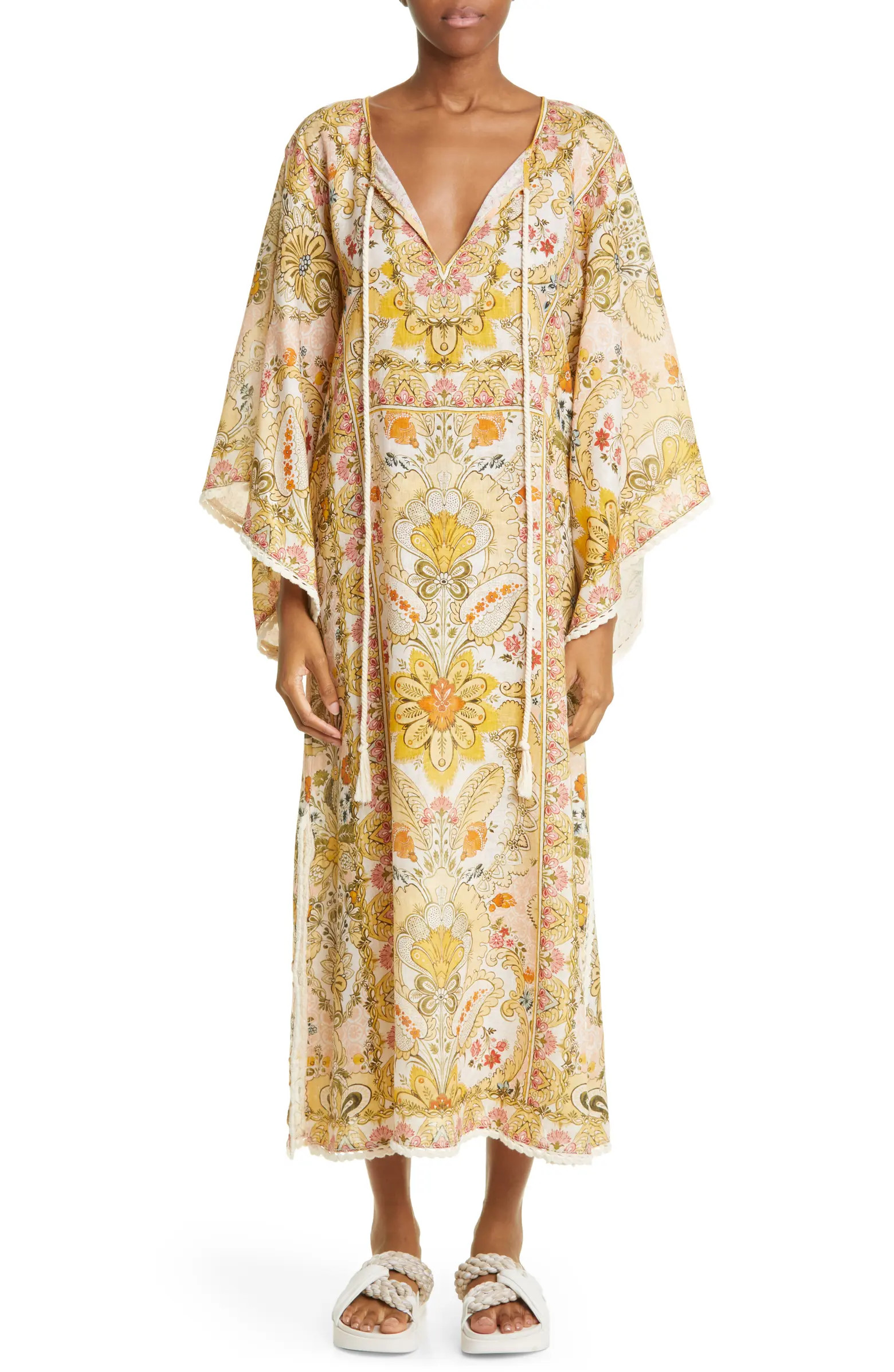 Laurel Linen Cover-Up Caftan | Nordstrom