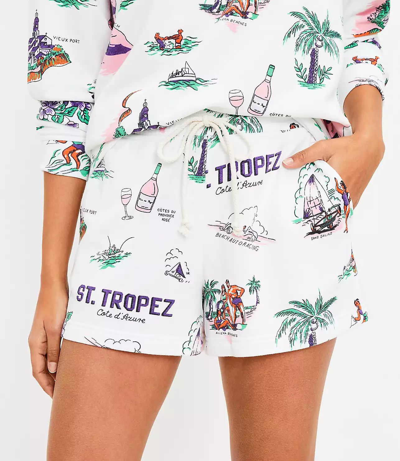 Lou & Grey St. Tropez Cozy Cotton Terry Shorts | LOFT