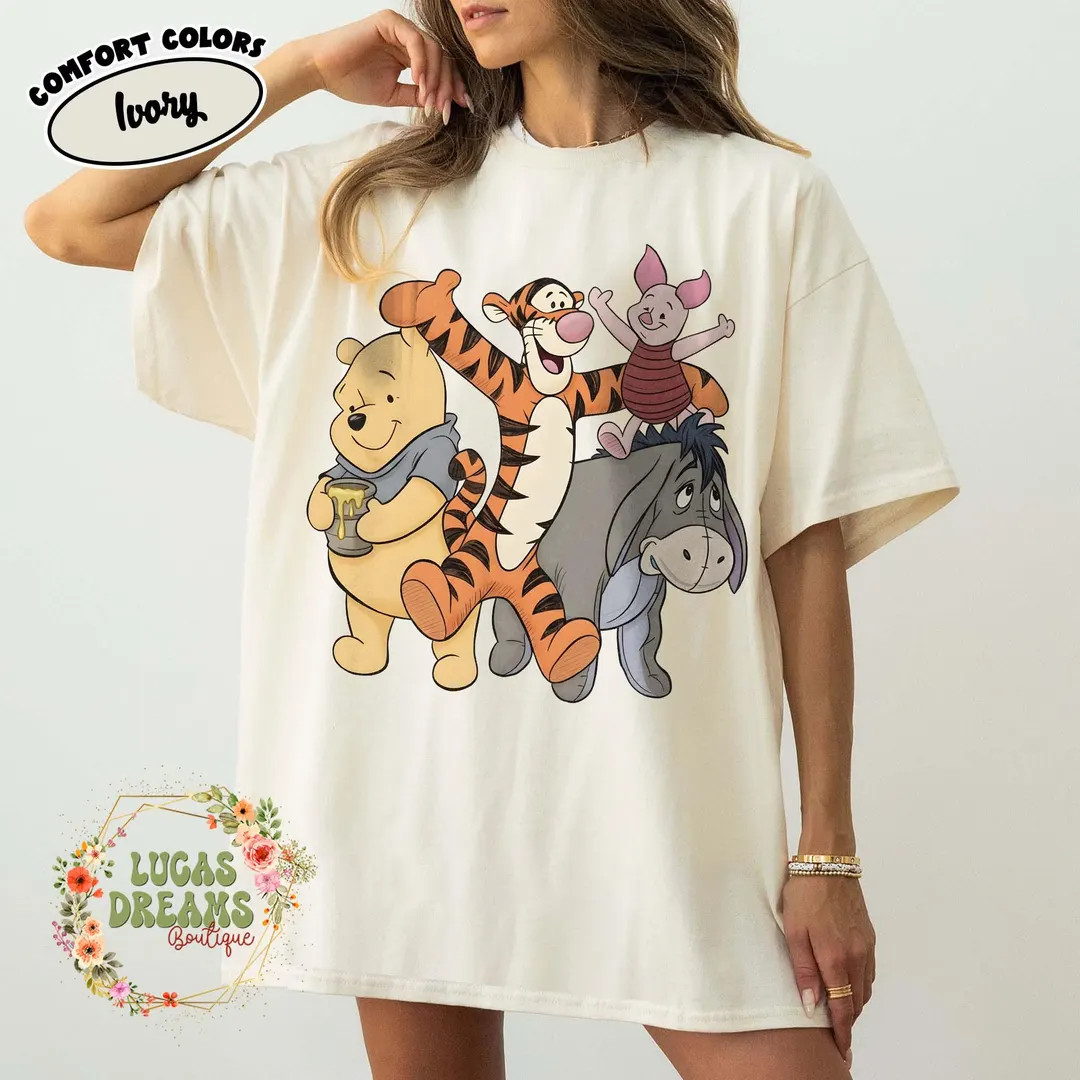Vintage Winnie The Pooh Shirt, Pooh And Friends Tshirt, Disney Pooh Shirt, Pooh T-Shirt, Cute Poo... | Etsy (US)