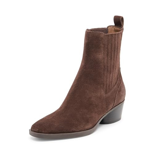Dolce Vita Women's Faint H2O Ankle Boot, DK Brown, 9.5 | Amazon (US)