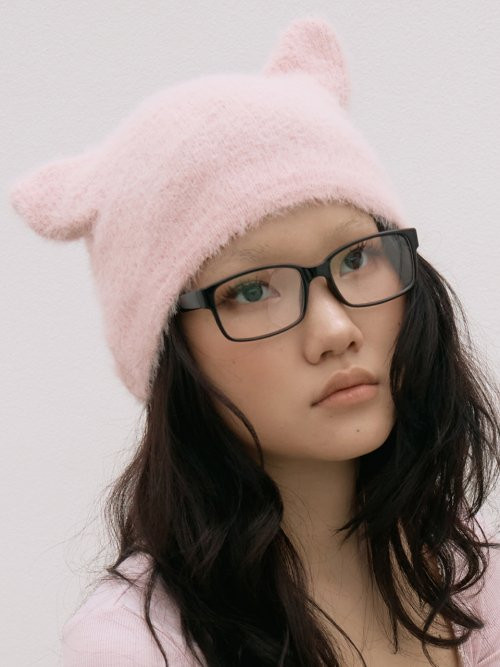 Meow Beanie SOFT PINK | Musinsa Global