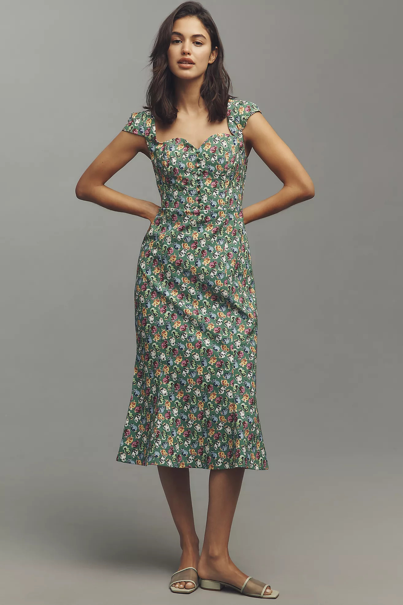 The Cecily Fit & Flare Sweetheart Dress by Maeve: Magic Fabric Edition | Anthropologie (US)