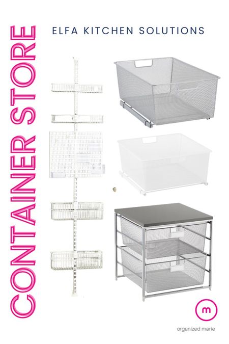 Elfa Container Store Kitchen Solutions that I LOVE! 

#LTKhome #LTKfamily #LTKFind