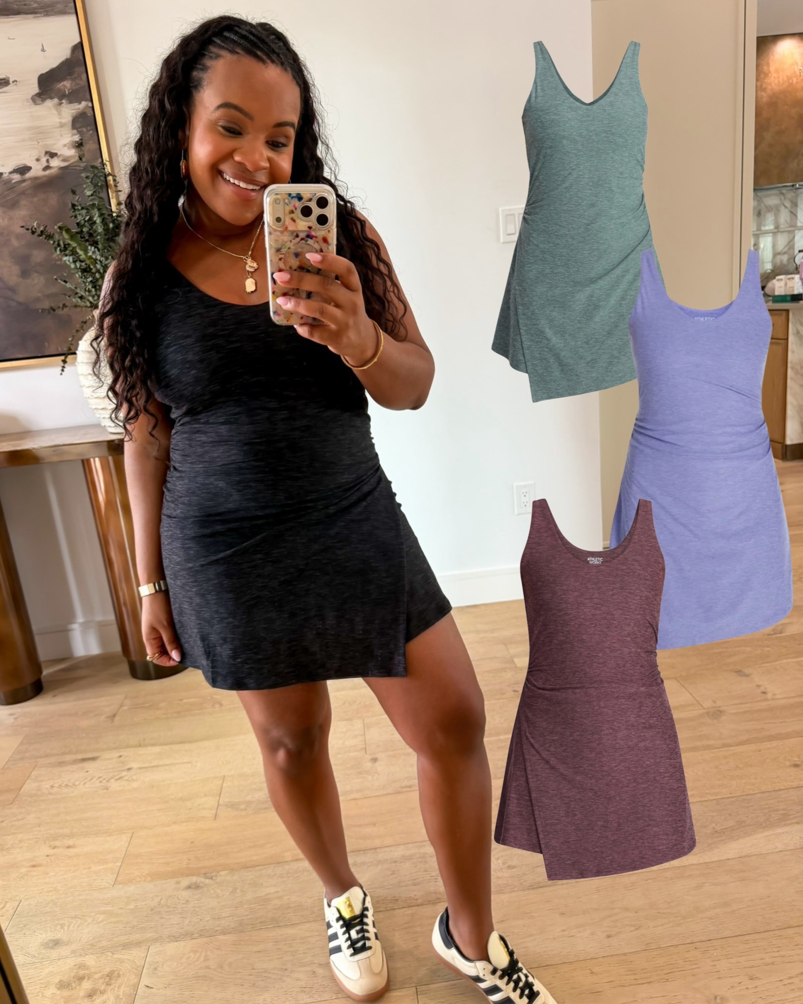 Love this $20 athletic wrap dress!! So easy for on the go moms! 

#LTKgrwm #LTKootd #LTKMidsize