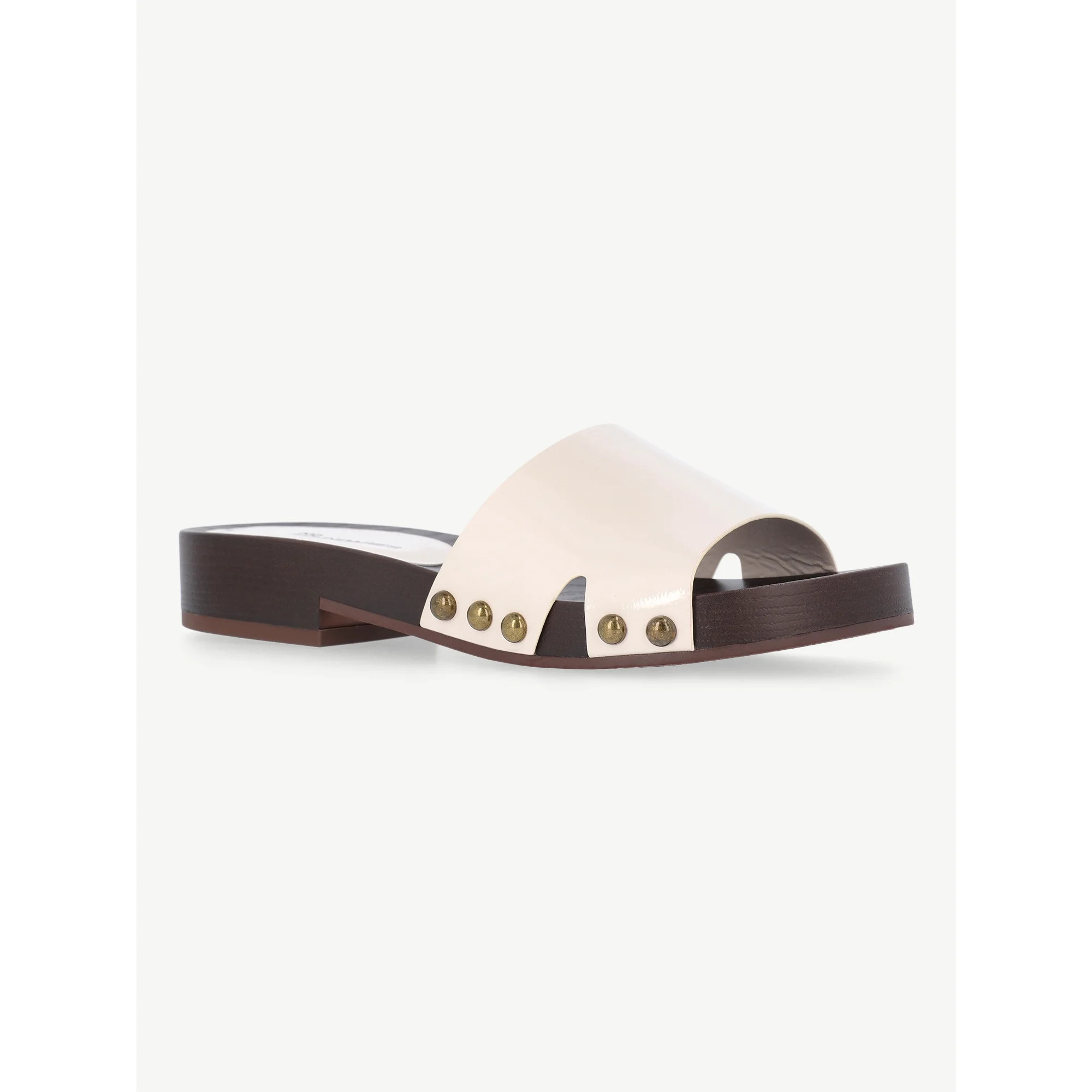 No Boundaries Women's Studded Wooden Clog Sandals | Walmart (US)