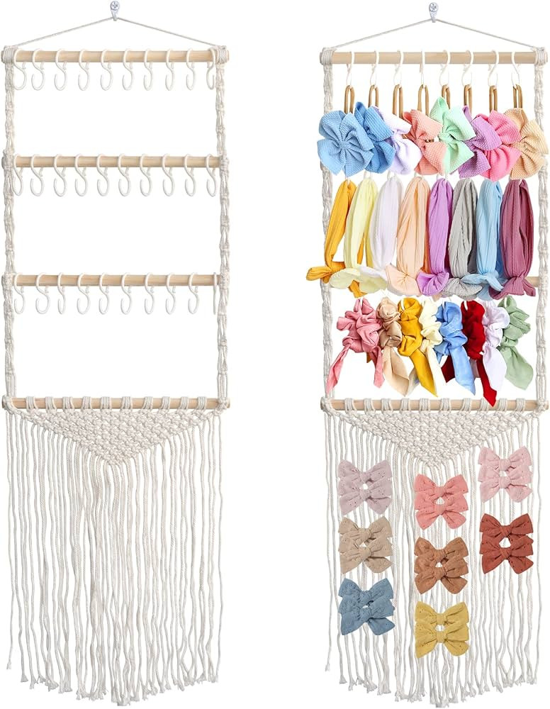 ALinmo Headband Holder Hair Bows Organizer for Girls, Baby Headbands Hair Accessories Organizer S... | Amazon (US)