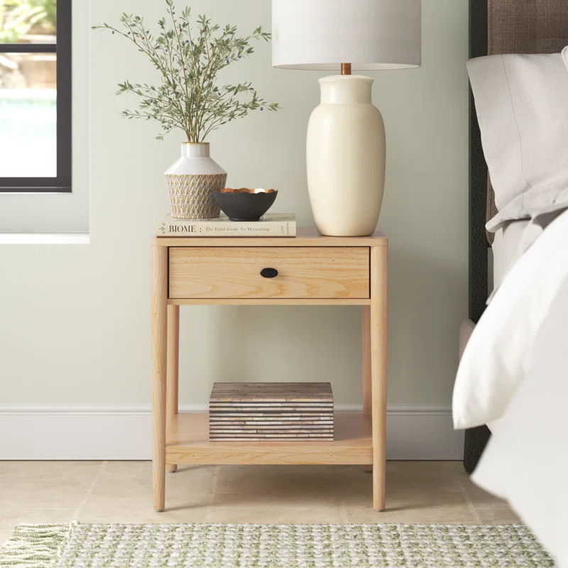 Hilma Solid Wood Nightstand | Wayfair North America