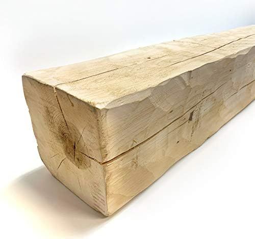 Wilson Wood Crafts Rustic Hand Hewn Barn Beam Mantel (8x8-72 inches Long) | Amazon (US)