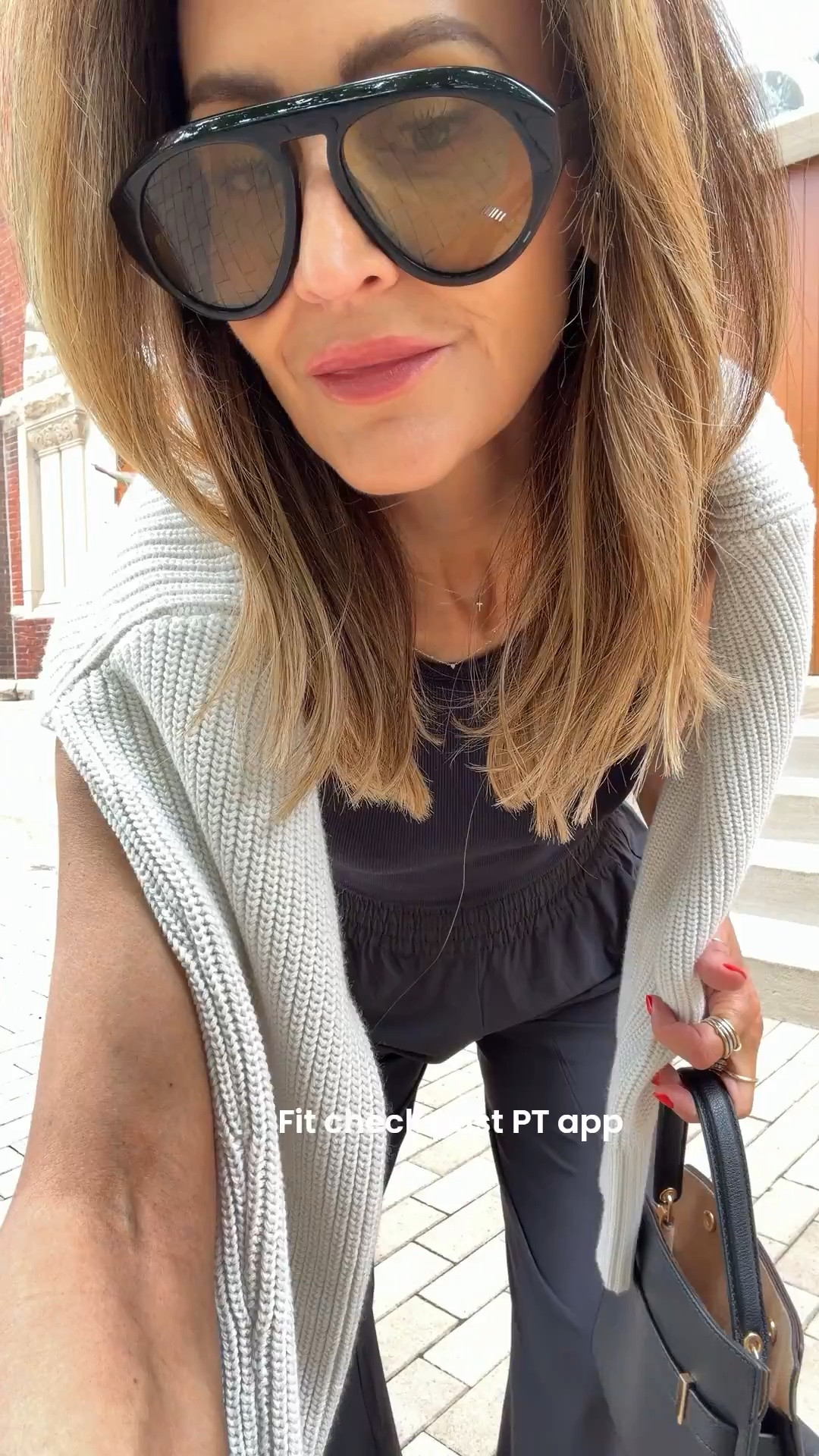 Fit check post PT app! I love these pants so much I own them in three other colors! The think elastic waistband is comfy and super flattering. Perfect for running errands or traveling. The rib knit racer back bra is great for workouts or as a tank under a sweater or jacket - size xs

#LTKOver40 #LTKSeasonal #LTKTravel