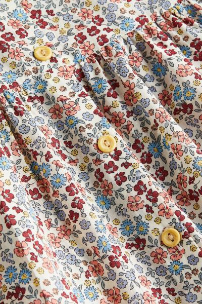 Flutter-sleeved Double-weave Dress | H&M (US + CA)