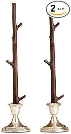 Stick Candles/Maple Casting/Beeswax/Pair | Amazon (US)