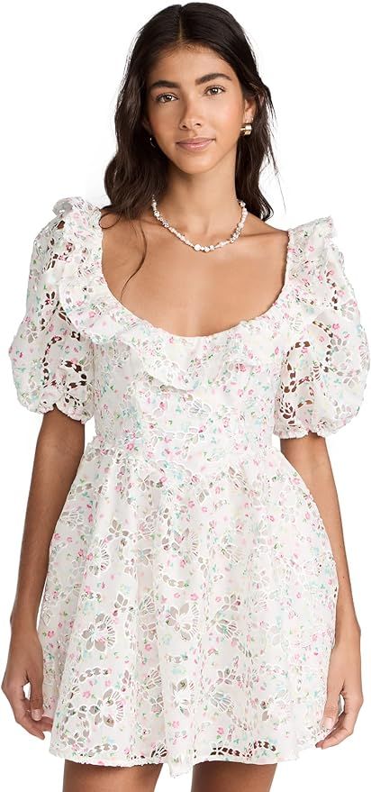 For Love & Lemons Women's Magnolia Mini Dress | Amazon (US)
