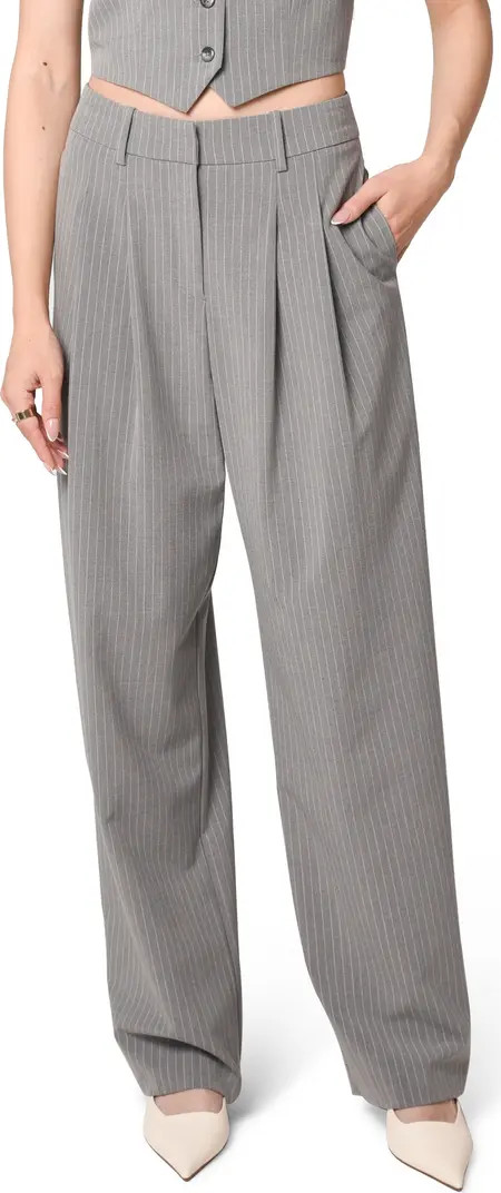 Icon Pinstripe Straight Leg Trousers | Nordstrom
