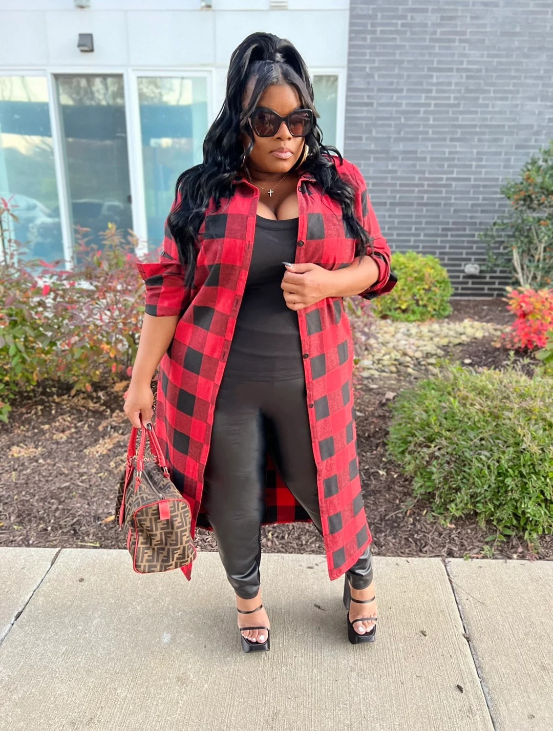 Flannel Duster/ Top ( Red) | Etsy (US)