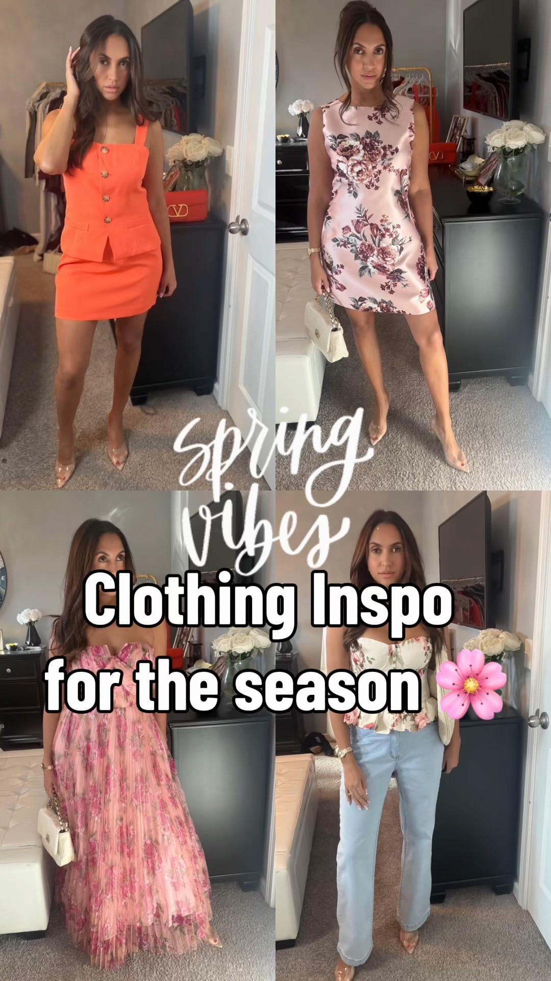 Spring has sprung. Here’s a little spring inspo for your wardrobe. I’m wearing a medium and I’m 5’3” 130 lbs. I would size down in the dresses and sweaters, everything else fit great 🌸

#LTKmomlife #LTKootd #LTKSeasonal