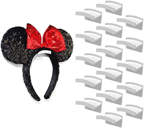 Modern JP Adhesive Hooks for Disney Ears (16-Pack) - Minimalist Disney Ear Holder, No Drilling Headb | Amazon (US)