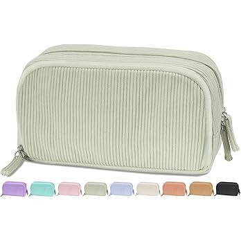 Sooez Big Capacity Pencil Case Pen Pouch, Soft Corduroy Pencil Bag with 3 Compartment, Multiple P... | Amazon (US)