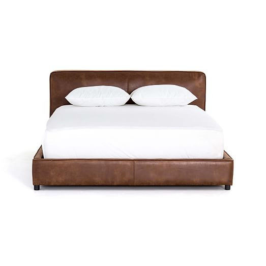 Curved Modern Faux Leather Bed | West Elm (US)