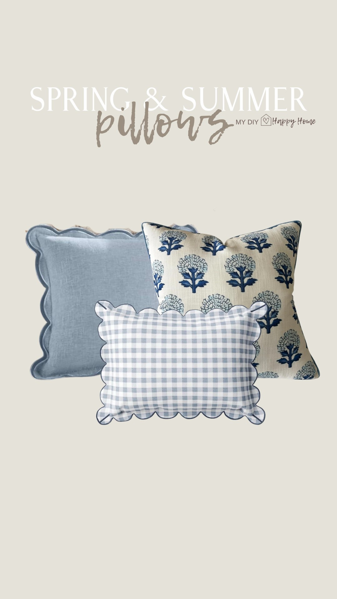 Beautiful blues… spring and summer pillow combo 

I will use these on my covered back deck (even though two of them aren’t actual outdoor pillows) - I will add outdoor inserts and spray with a water repellent spray 

Linking both my favorite indoor inserts and the ones I use for outdoors and the water repellant spray :

#LTKFindsUnder50 #LTKHome #LTKSeasonal