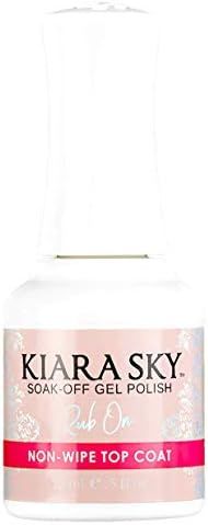 Kiara Sky Soak Off Gel Polish Rub On Non Wipe Top Coat 0.5 oz | Amazon (US)