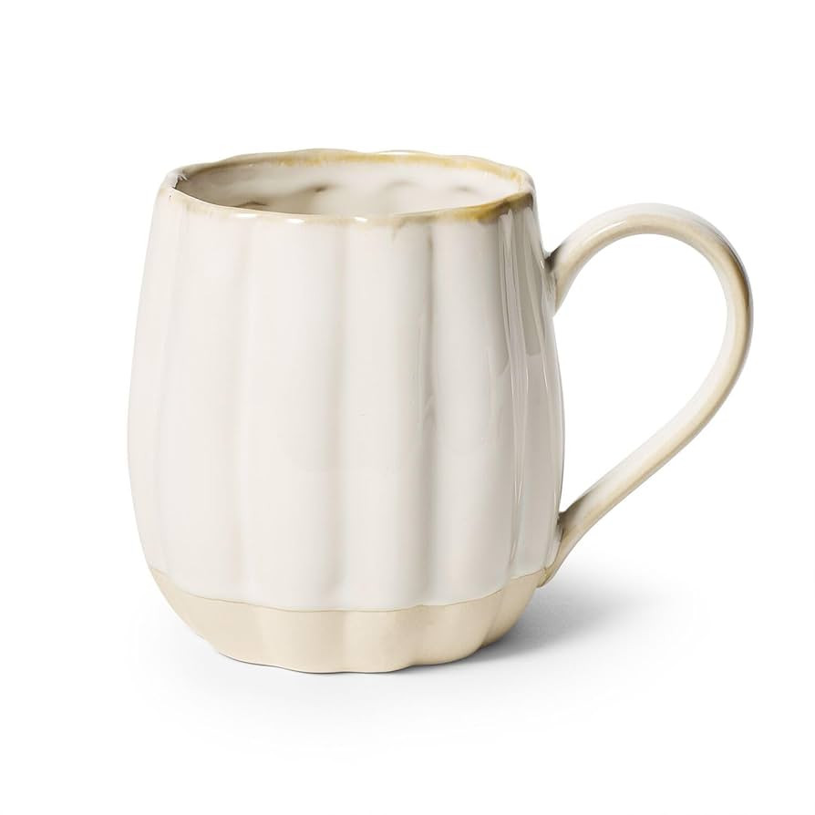 Sur La Table Reactive Glaze Pumpkin Figural Mug, White | Amazon (US)