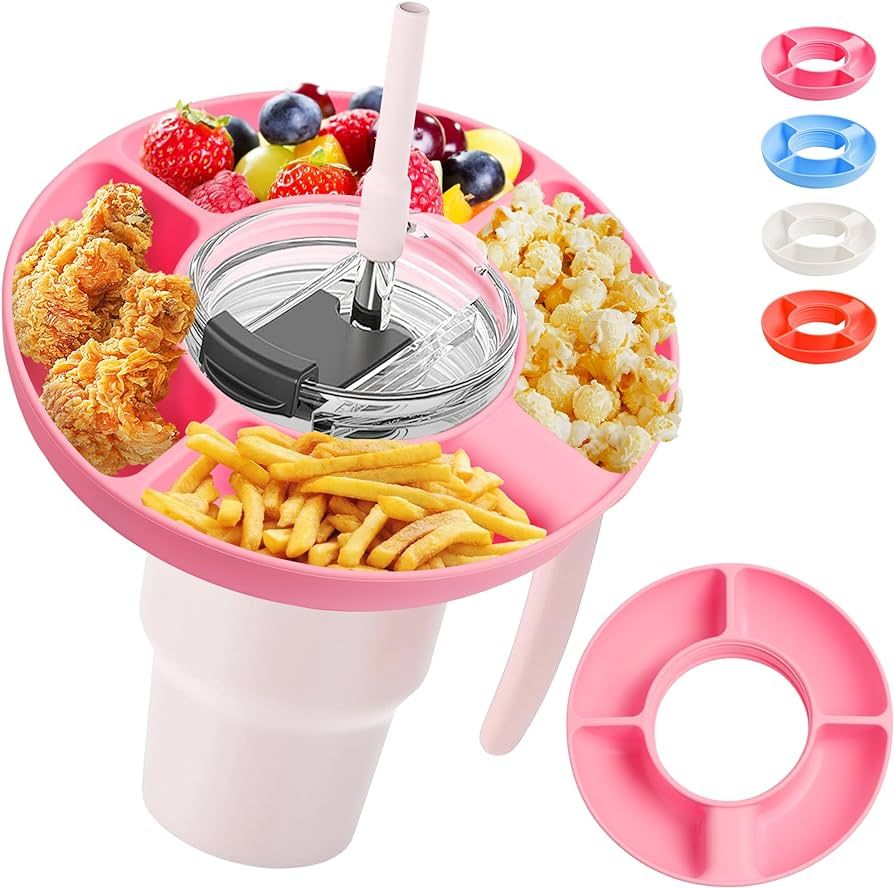 Turfson Snack Tray for Stanley 40 oz Tumbler with Handle,Silicone Snack Bowl for Stanley Cup Acce... | Amazon (US)