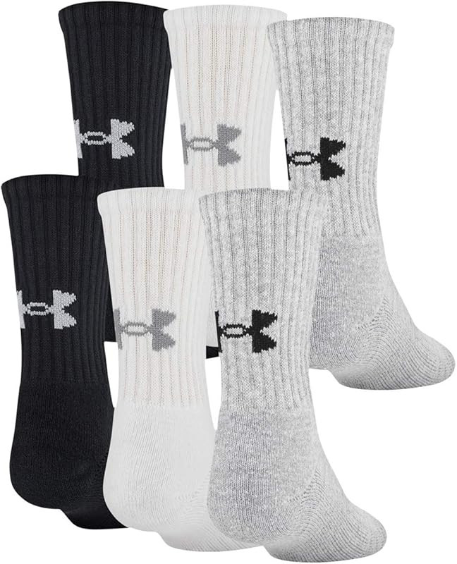 Under Armour Youth Training Cotton Crew Socks, Multipairs | Amazon (US)