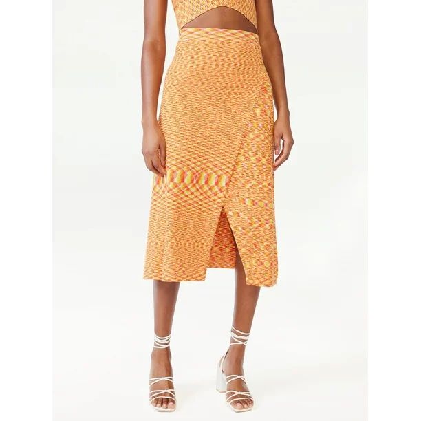 Scoop Women's Space Dye Wrap Skirt with Slit | Walmart (US)