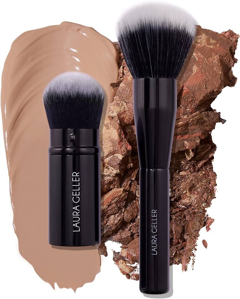 LAURA GELLER NEW YORK Blending Beauties Two-Piece Makeup Brush Gift Set for Powders and Foundatio... | Amazon (US)