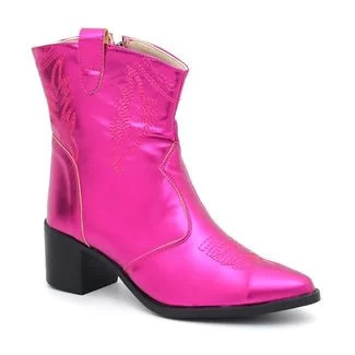 Bota Feminina Texana Western Cano Curto Bordado | Dafiti (BR)