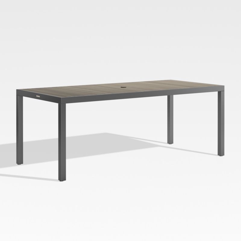 Alfresco II Grey Rectangular Dining Table + Reviews | Crate and Barrel | Crate & Barrel