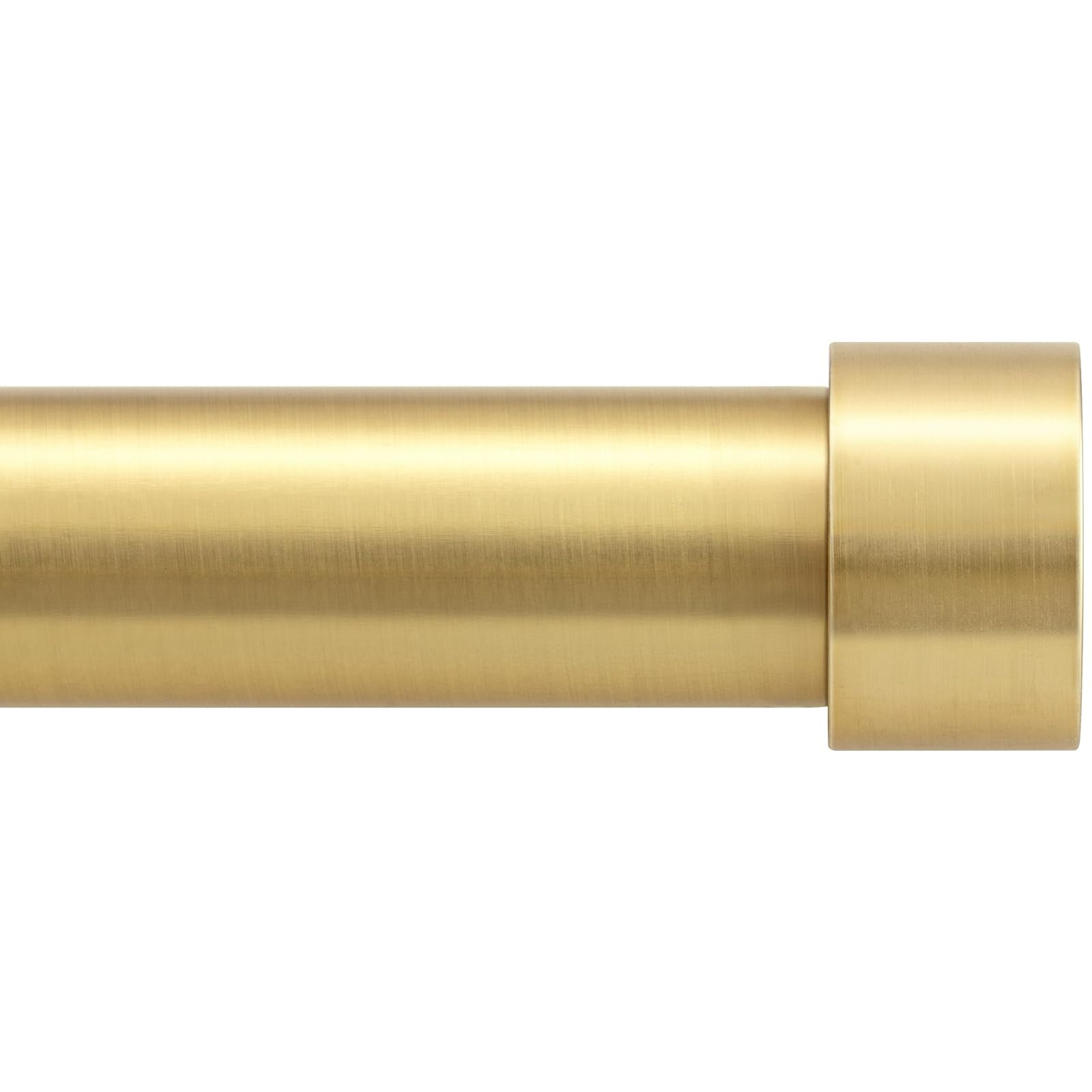 Zeerobee Curtain Rods for Windows 66 to 120, Brushed Gold Curtain Rod, Adjustable 1 Inch Heavy Du... | Amazon (US)