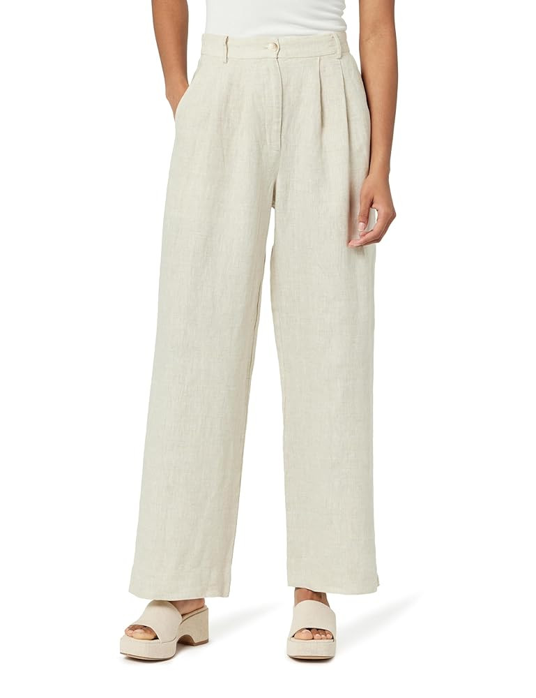 The Drop Women's Amalia Relaxed Pleated Trousers | Amazon (US)