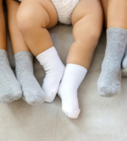 Solid Organic Cotton Baby Crew Socks 6 Pack | Burts Bees Baby