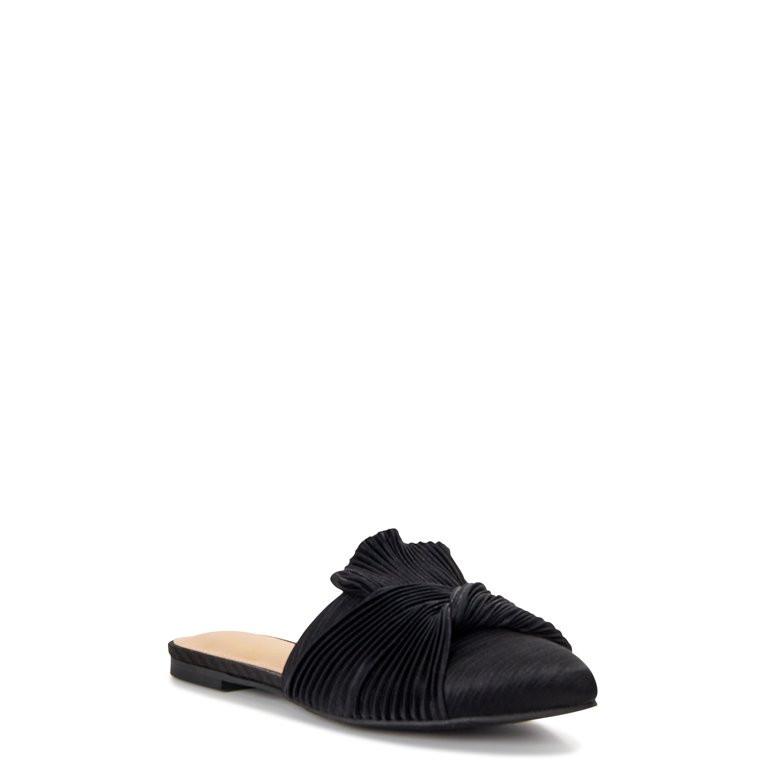 Scoop Women's Crinkle Satin Mules | Walmart (US)