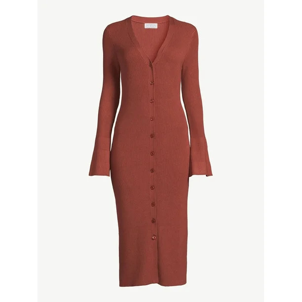 Sofia Jeans by Sofia Vergara Women's Rib Knit Dress | Walmart (US)