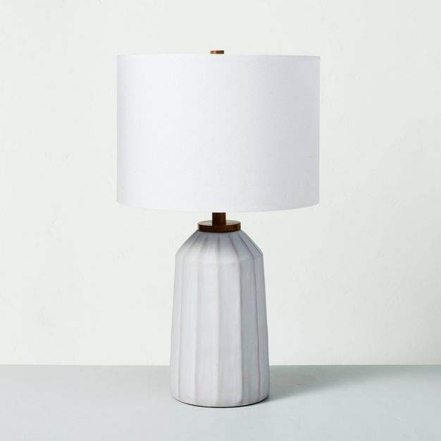 Carved Ceramic Table Lamp - Hearth & Hand™ with Magnolia | Target