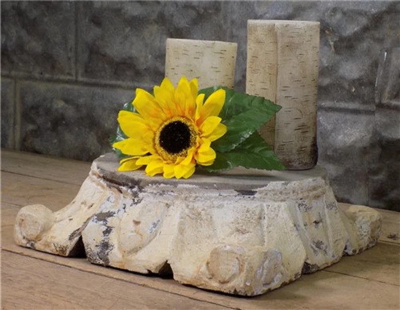 Wooden Architectural Column Base, Ionic Column Plinth, Wood Riser Base A43 Wedding Decor, Column ... | Etsy (US)