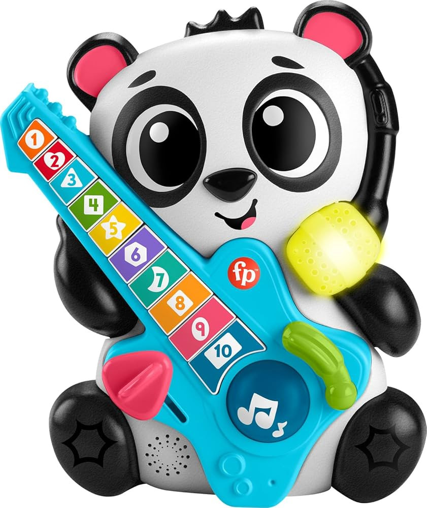 Fisher-Price Baby Learning Toy Link Squad Jam & Count Panda with Music & Lights for Ages 9+ Month... | Amazon (US)