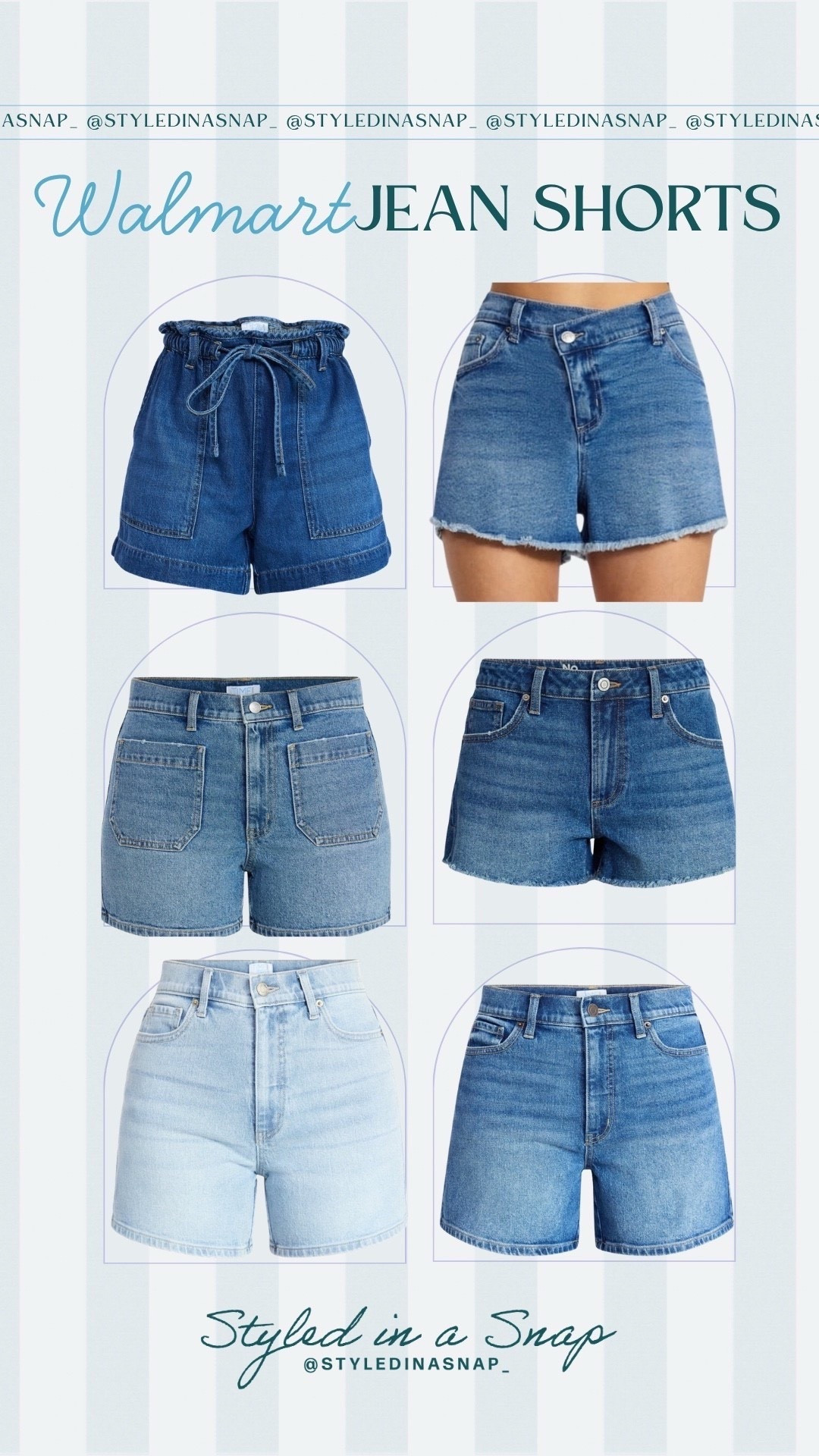 Walmart denim shorts that I am a loving and know you will too! ￼

#LTKOver40 #LTKSeasonal
